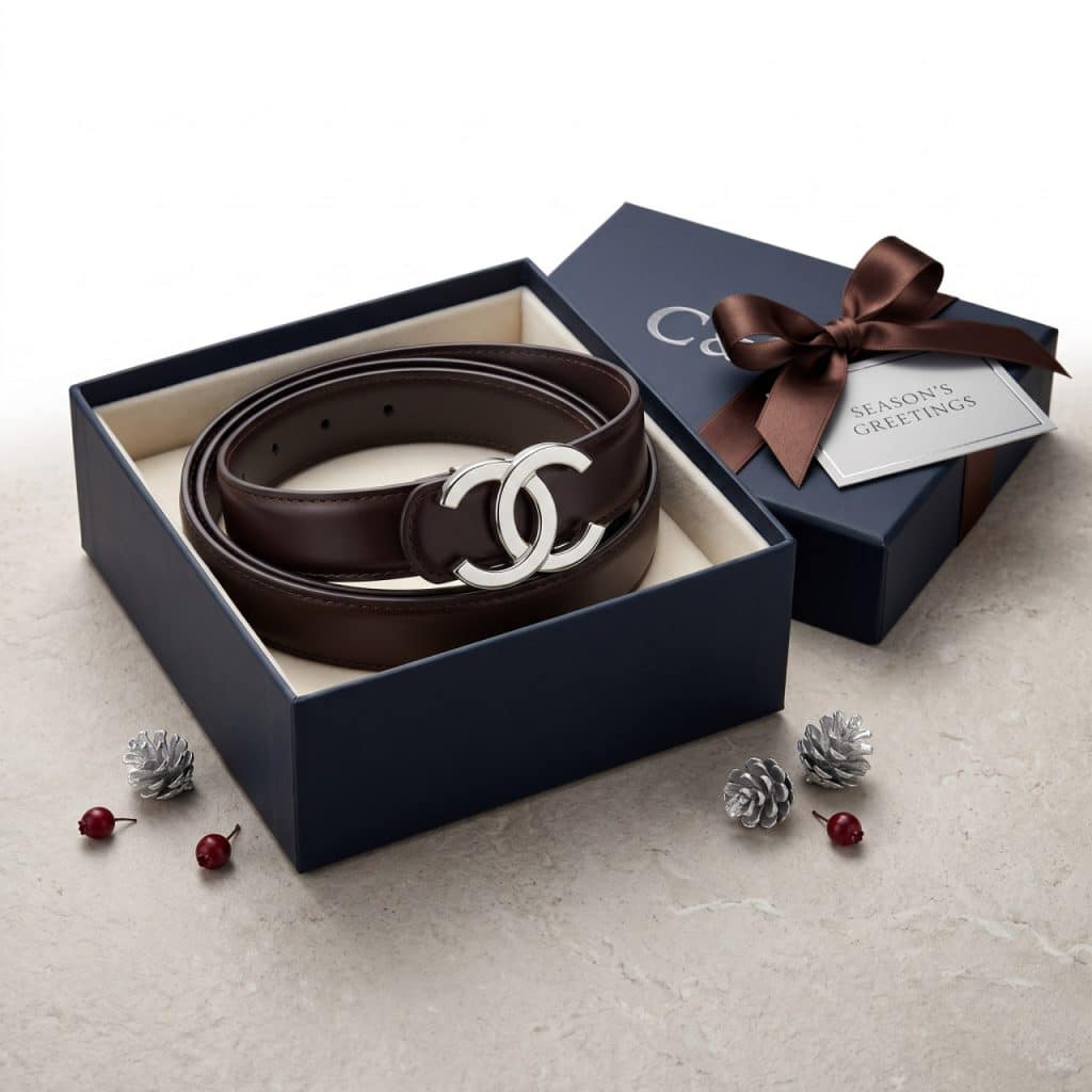 سگک لوگو CHANEL کمربند چرم زنانه شنل